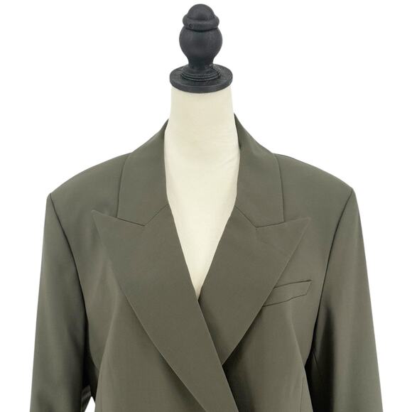Veronica Beard Dickey Hutchinson Jacket Olive Army Green Size XL Wool Blazer NWT - Picture 4 of 13